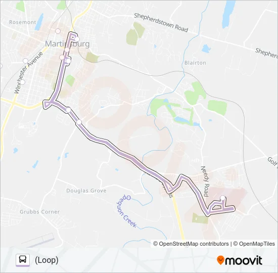 ROUTE 35 Bus Line Map