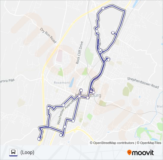 ROUTE 40 Bus Line Map