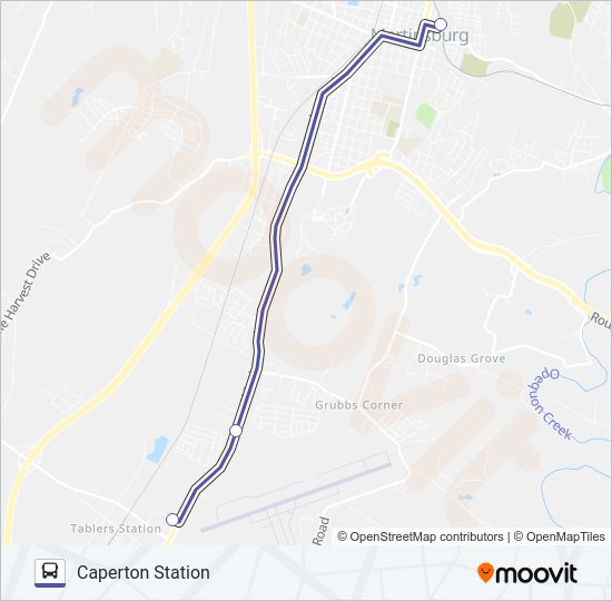 ROUTE 40 Bus Line Map