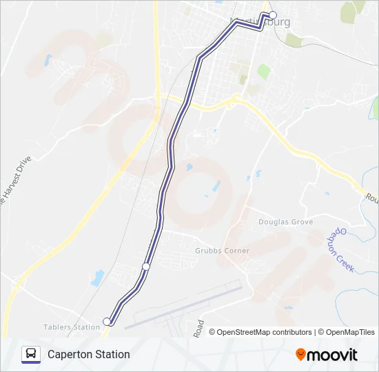 ROUTE 40 Bus Line Map