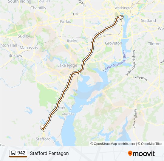 942 Bus Line Map