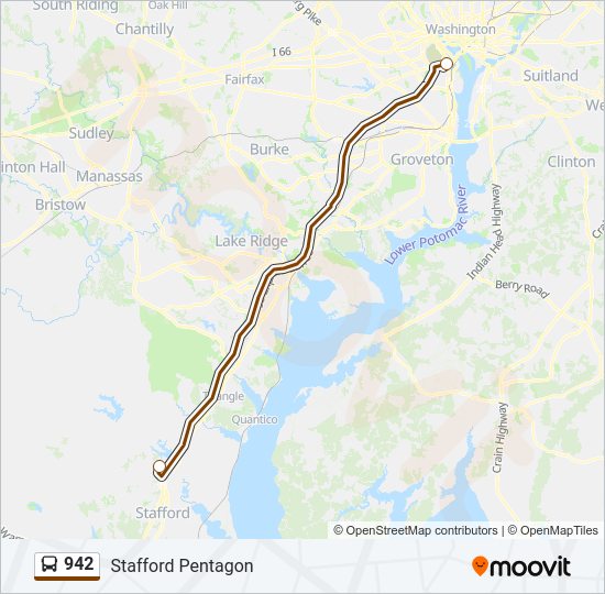 942 Bus Line Map