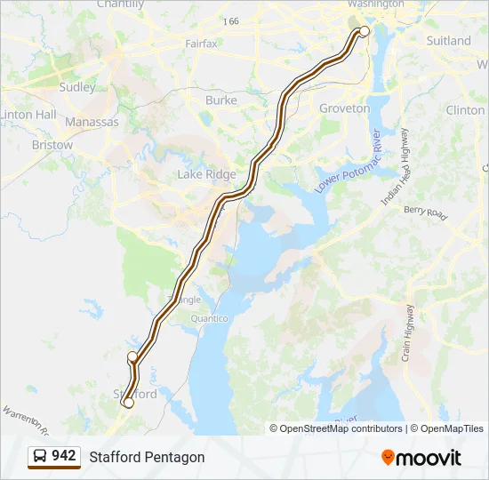 942 Bus Line Map