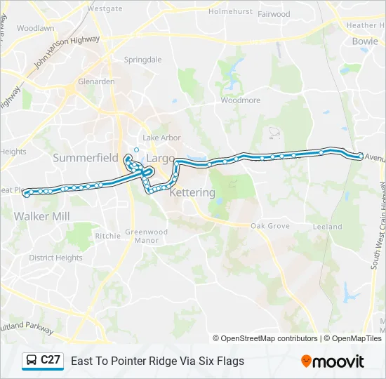 C27 Bus Line Map