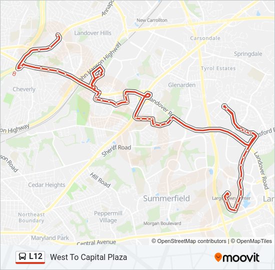 L12 Bus Line Map