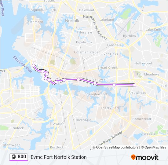 800 Light Rail Line Map