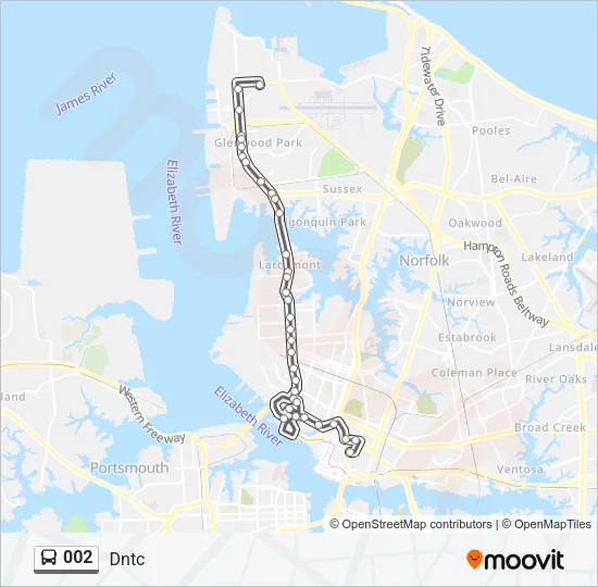 002 Bus Line Map