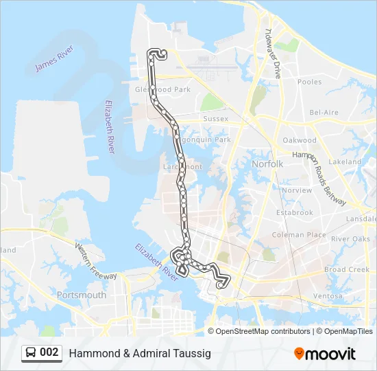 002 Bus Line Map