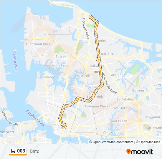 003 Bus Line Map