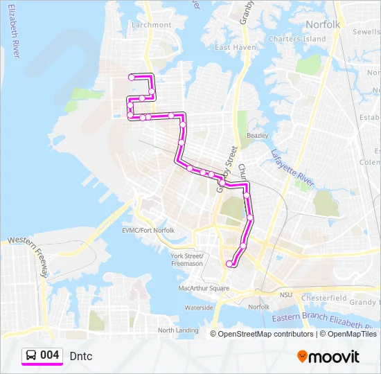 004 Bus Line Map