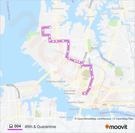 004 Bus Line Map