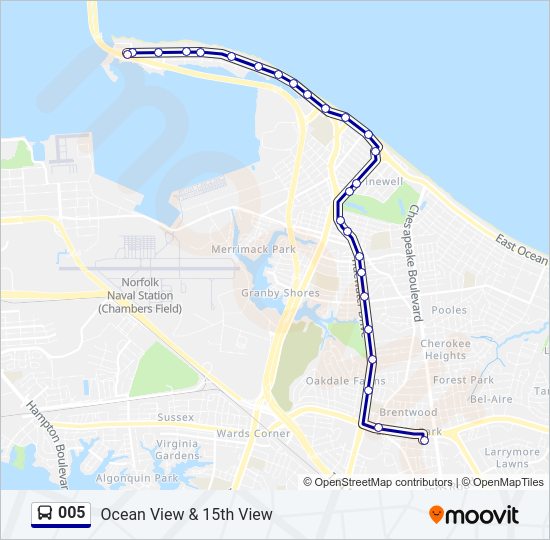005 Bus Line Map