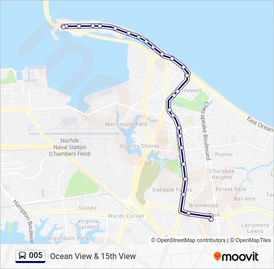 005 Bus Line Map