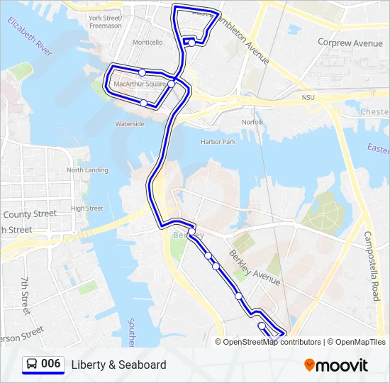 006 Bus Line Map