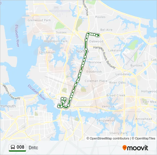 008 Bus Line Map