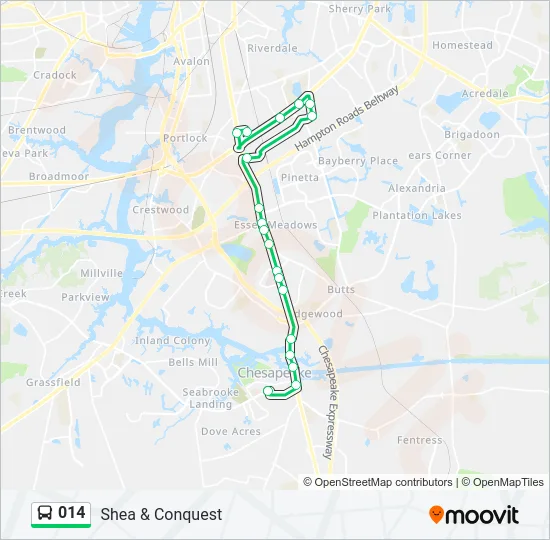 014 Bus Line Map