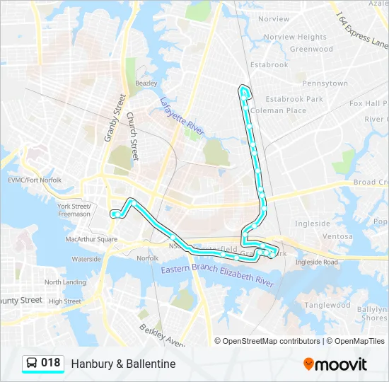 018 Bus Line Map