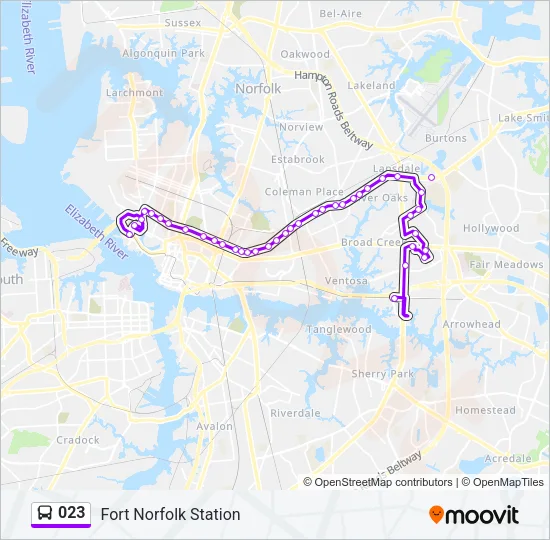 023 Bus Line Map