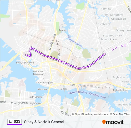 023 Bus Line Map