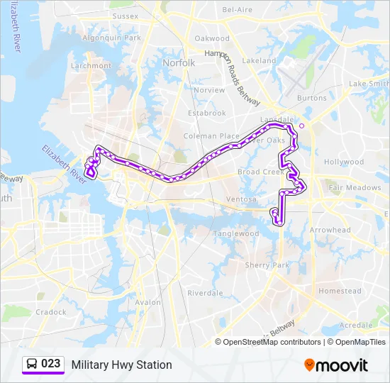 023 Bus Line Map