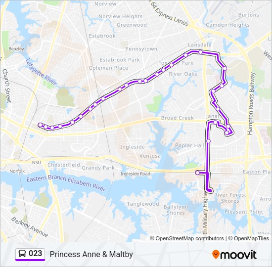 023 Bus Line Map