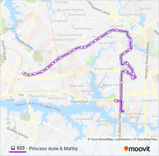 023 Bus Line Map