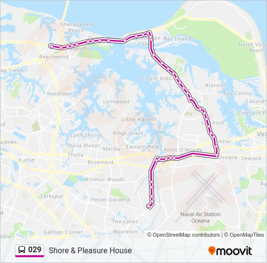 029 Bus Line Map