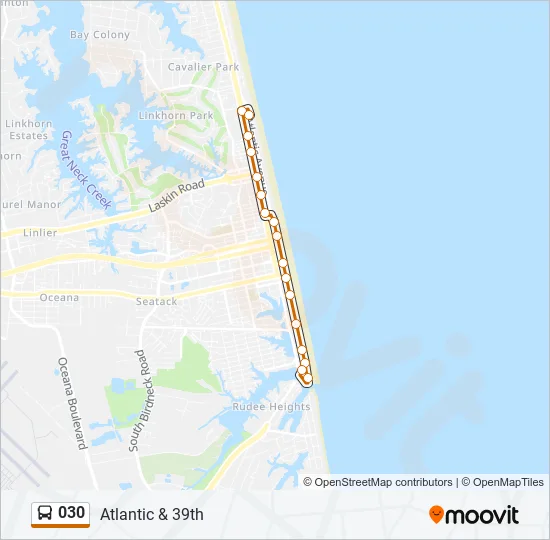 030 Bus Line Map