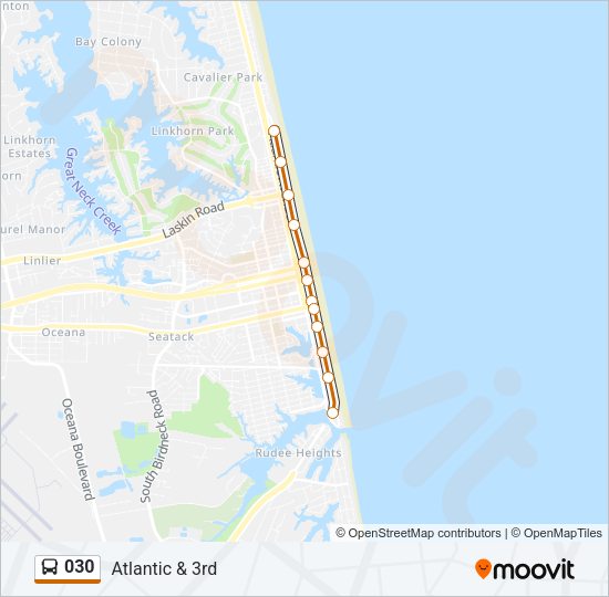 030 Bus Line Map