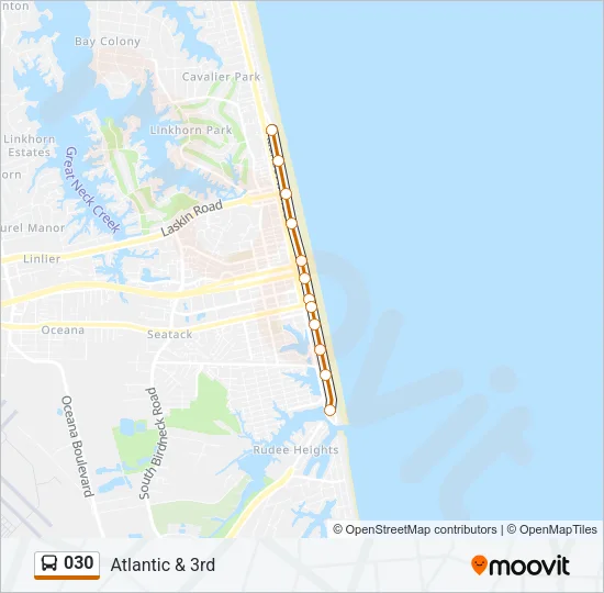 030 Bus Line Map