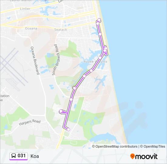 031 Bus Line Map