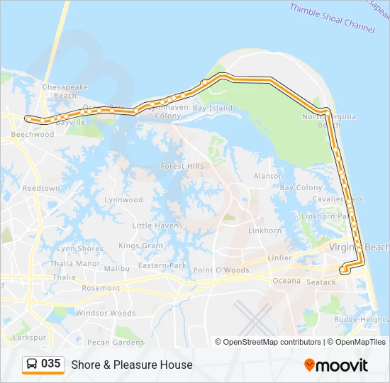 035 Bus Line Map