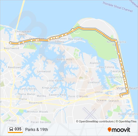 035 Bus Line Map