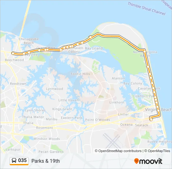 035 Bus Line Map