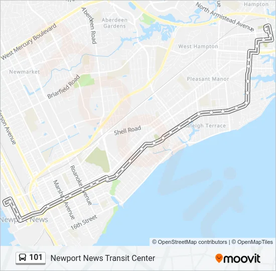 101 Bus Line Map