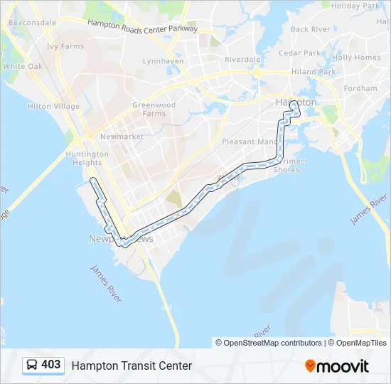 403 Bus Line Map
