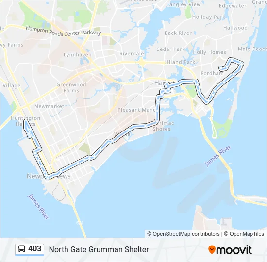 403 Bus Line Map