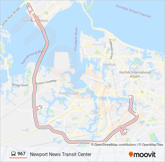 967 Bus Line Map