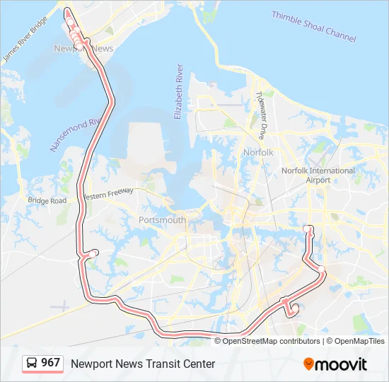 967 Bus Line Map
