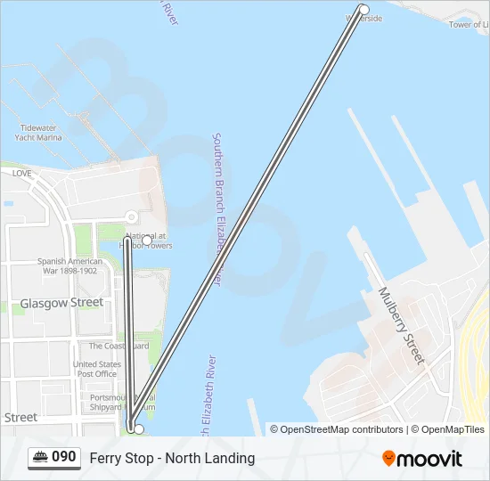 090 Ferry Line Map