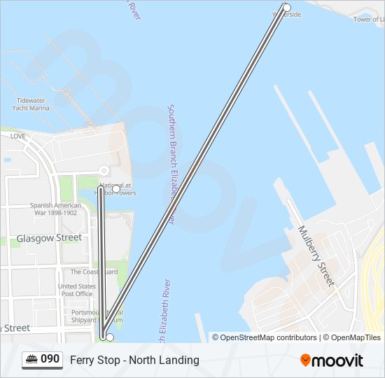090 ferry Line Map