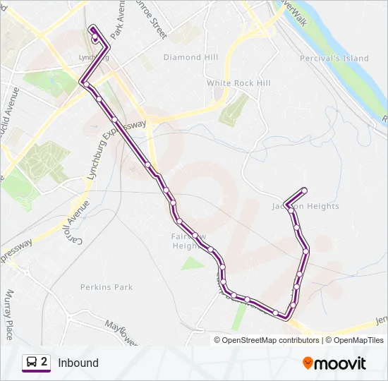 2 Bus Line Map