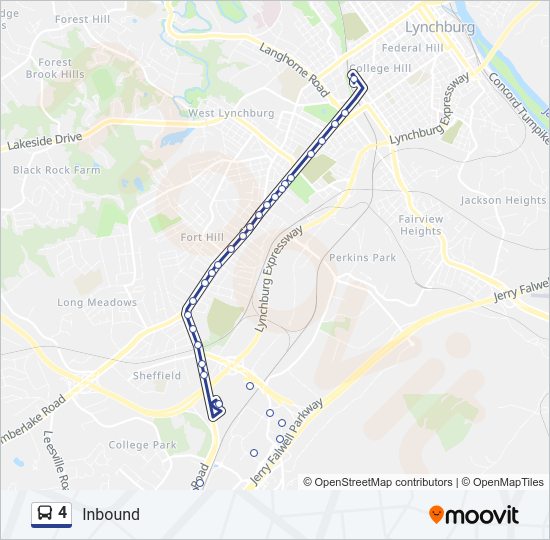 4 Bus Line Map