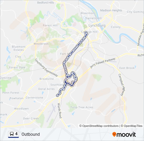 4 Bus Line Map