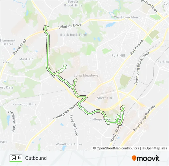6 Bus Line Map