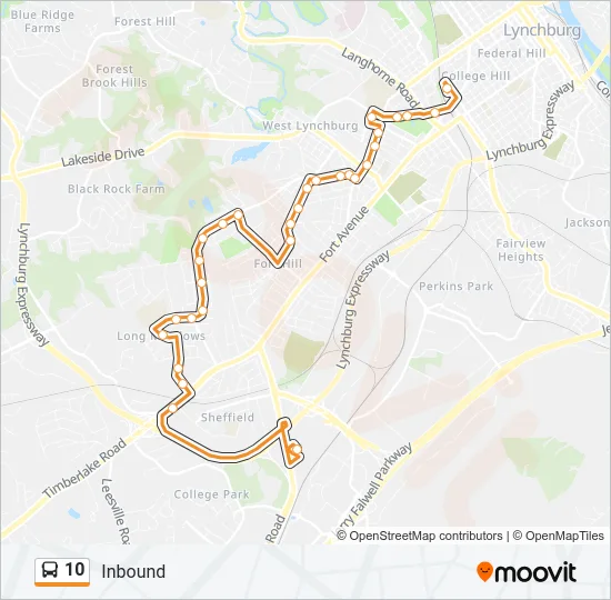 10 Bus Line Map
