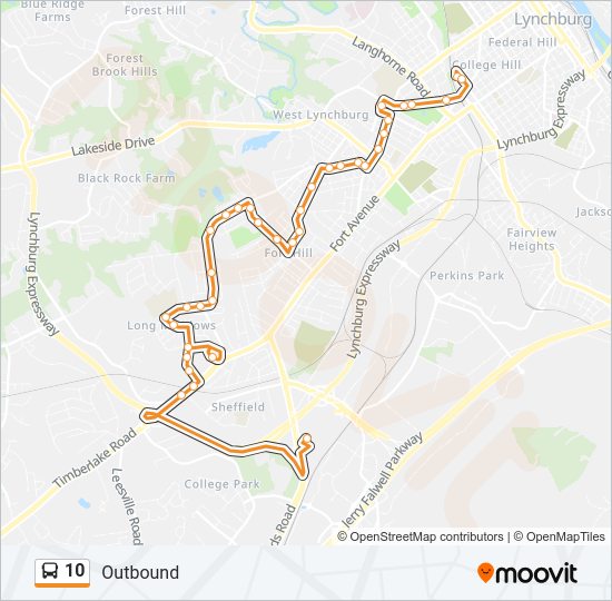 10 Bus Line Map