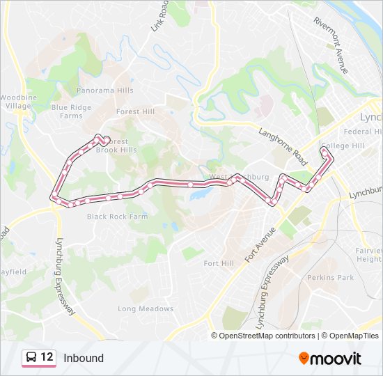 12 Bus Line Map