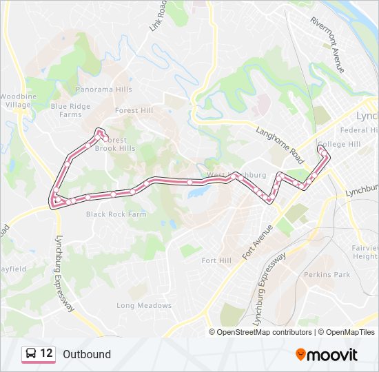 12 Bus Line Map