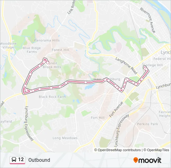 12 Bus Line Map